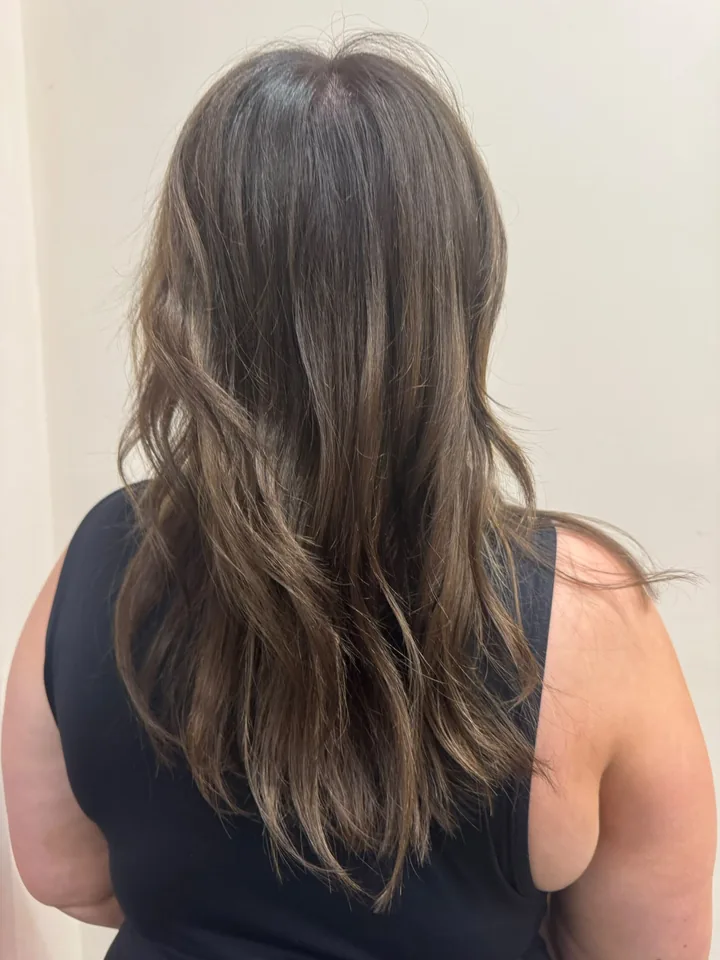 Layered brunette with soft movement